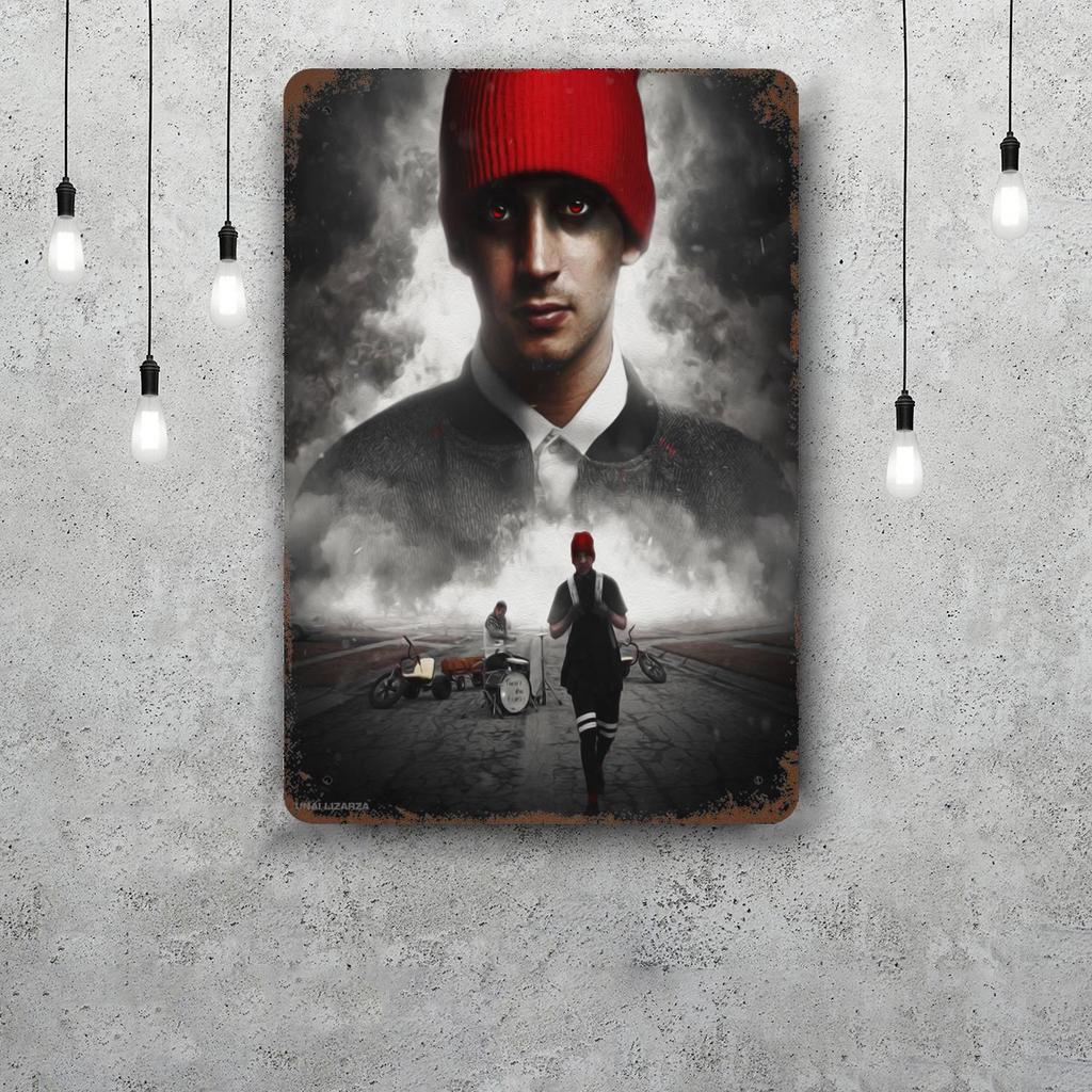 Twenty one pilots Decorazioni Segnali Metallici Vintage Segnali in Latta Poster del Capitano Decorazione per Bar Pub Club Man Cave Decorazione Murale