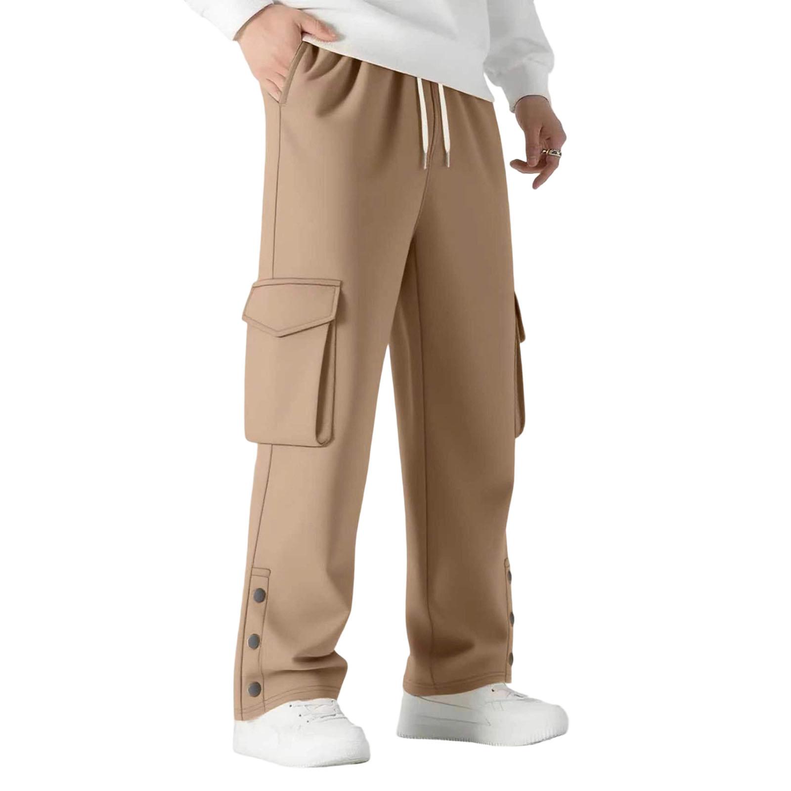 

Men s Outdoor Sports Loose Leisure Multiple Pockets Work Pants Trousers XXL