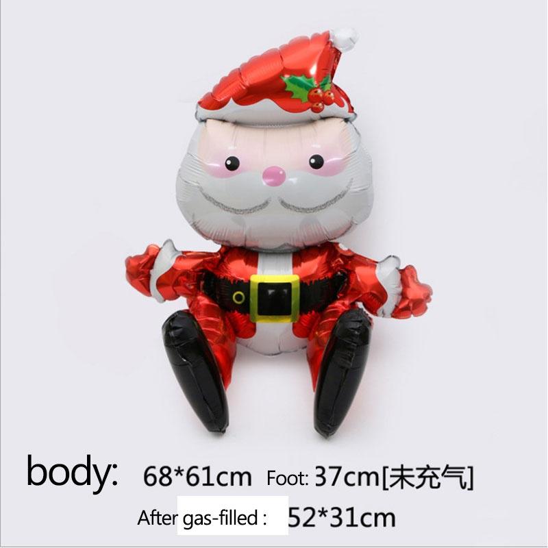 1pcs Christmas Santa Claus Aluminum Foil Balloons Birthday Wedding Party Decoration Xmas Decor