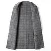 Men's Coat Autumn and Winter Handmade Double-sided Tweed Jacket Business Casual Woolen Shirt Version Plaid Jacket