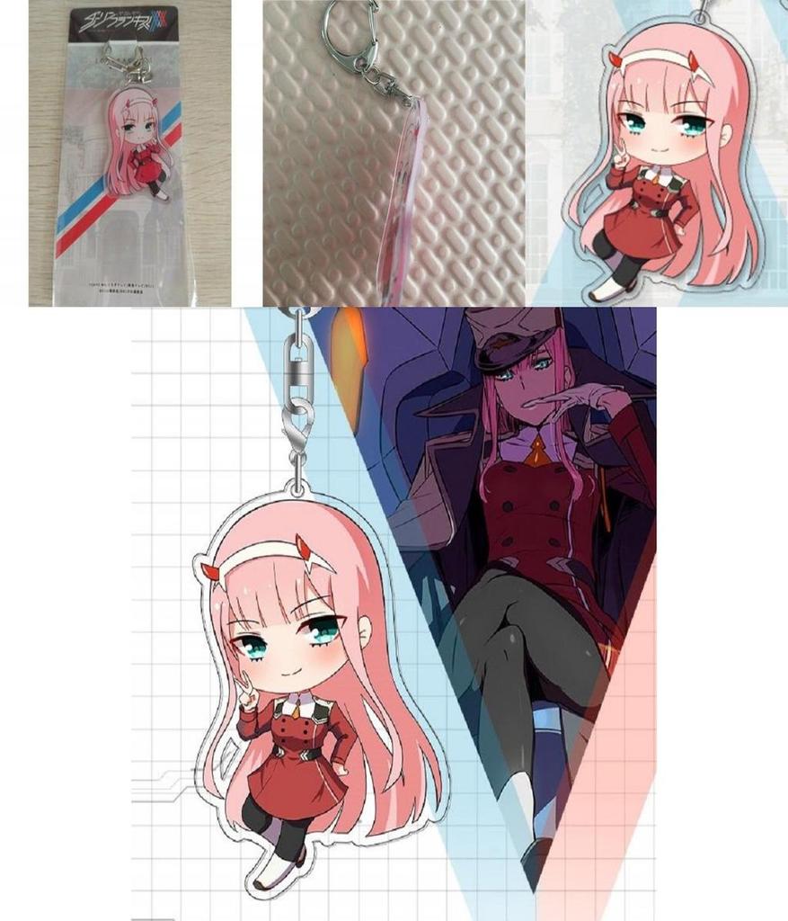 Ditf Darling In The Franxx Keyring Zero Two 002 Acrylic Keychain Premium Quality Gift For Anime Lovers