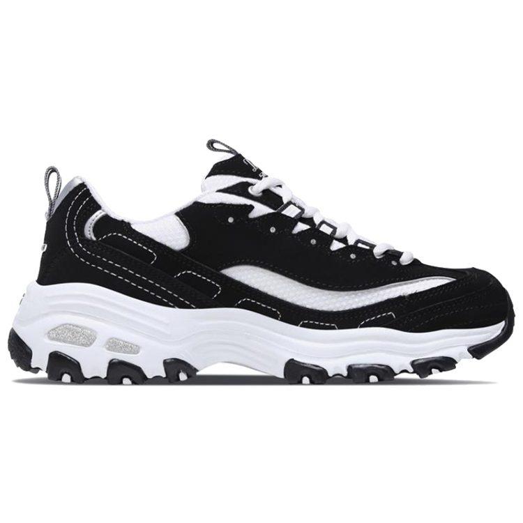 Skechers D'Lites Gs Black/ White Women's 11422-BKW