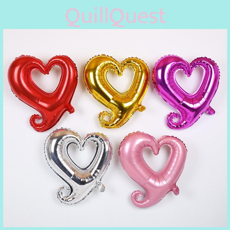 Atemberaubender Hakenherz Heliumballon Perfekt für Hochzeits- und Geburtstagsfeiern