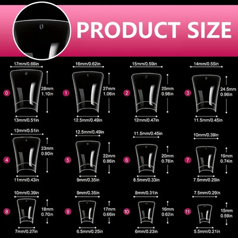 120/504 Pieces Short Curved Duck Nail Tips Half Cover Press On Nail Beginner Friendly Nail for Easy DIY Nail Art