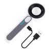 Practical Rechargeable Jewelry Magnifying Glass with High Power Lens and Light Functionality Handheld Loupe ABS Texture
