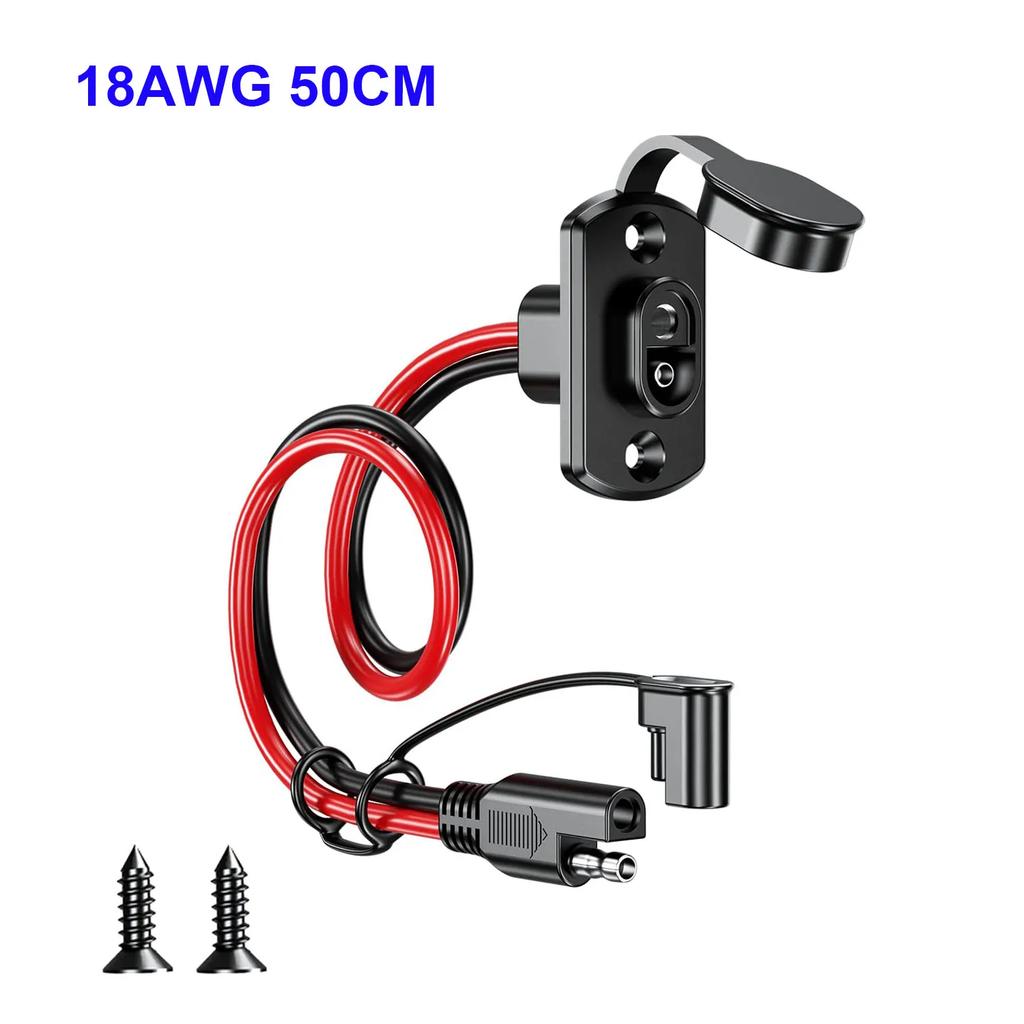 12/16/18 AWG SAE Quick Connector Harness 30/50/60CM SAE Extension Cord Sidewall Port Male Plug to Female Socket for Charger