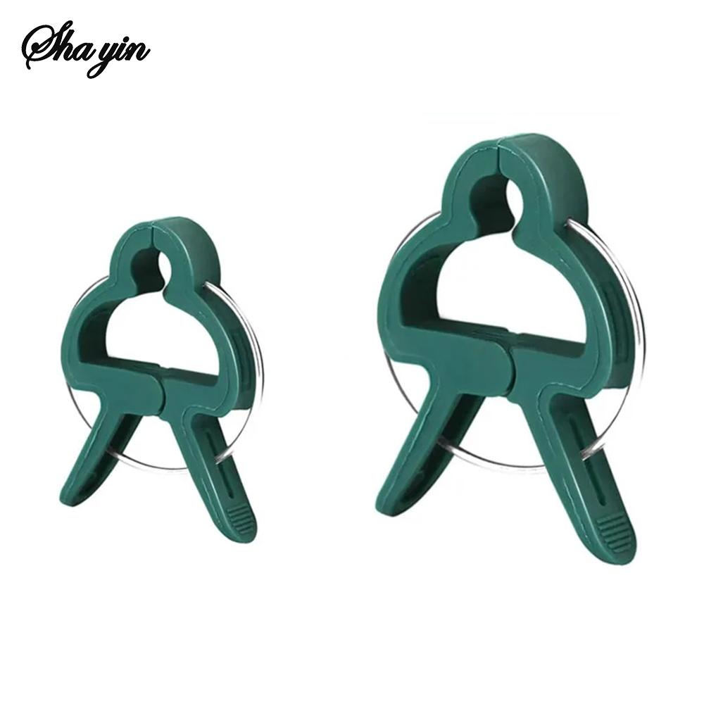 

20PCS Garden Butterfly Orchid Garden Set Tomato Plants Clip Plastic Clips Gardening Tools 20pcs Big and Small зелёный