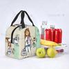 Cartoon Ladies Nurse Printed Lunch Bag for Women No Paro De Doblar Enfermera En Apuros Insulated Cooler Oxford Food Tote Bags