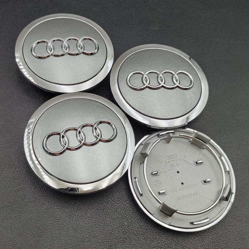 For Audi A5 4pcs 60mm 61mm 68mm 69mm 77mm Audi Hub Caps Car Wheel Center Caps For Audi A1 A2 A3 A4 A5 A6 A7 A8 S3 S6 Q3 Q5 Q7 Accessories