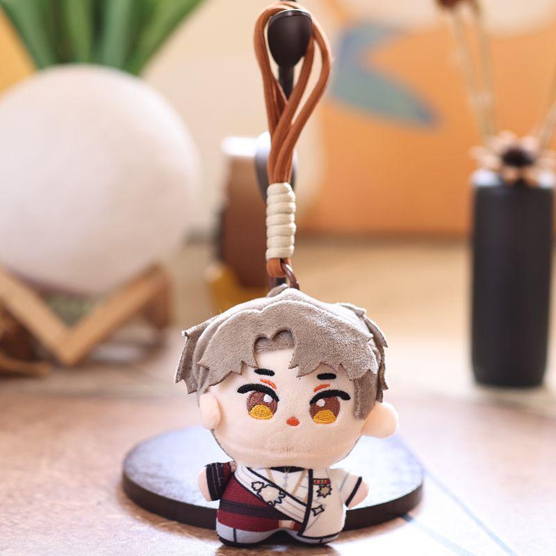 Niedlichster Kawaii Plüschpuppen-Schlüsselanhänger - Flauschige Baumwoll-Stofftier-Hängedekoration für Tasche/Auto/Rucksack (Anime-Stil Plüschtier Geschenk für Kinder Mädchen Jungen)