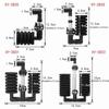 360° Rotatable Biochemical Sponge Filter Cotton Filters Aquarium Oxygen Pump Single/Double Head