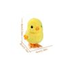 Plush Clockwork Spring Chicken Toy Cute Guide Baby Crawling Toy Duck Wind Up Jumping Toy  Cat Toy