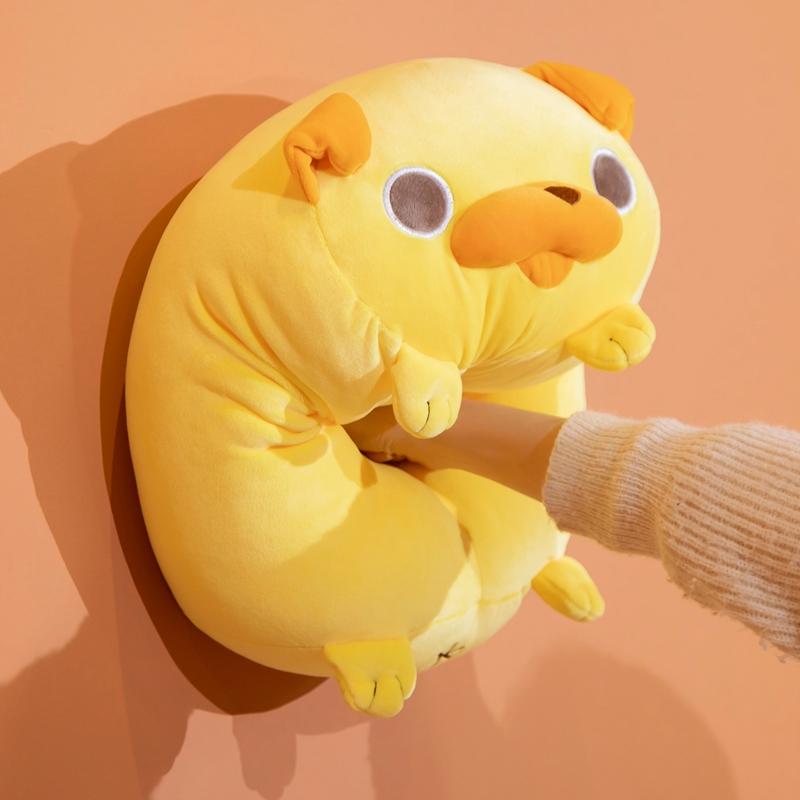 32/40cm Niedliches Plüsch Shar Pei Hund Kissen Stofftier Weiches Tier Gelbe Mops Puppen Bettkissen Schönes Spielzeug für Geburtstagsgeschenk