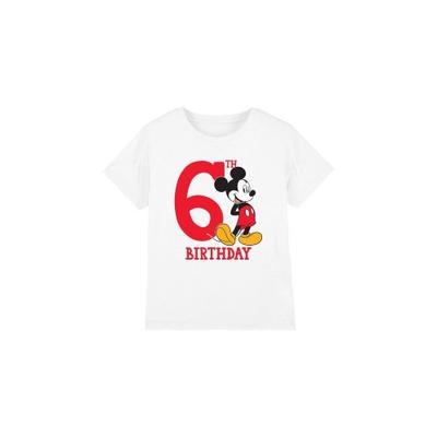 Childrens/Kids Mickey Mouse 6th Birthday T-Shirt