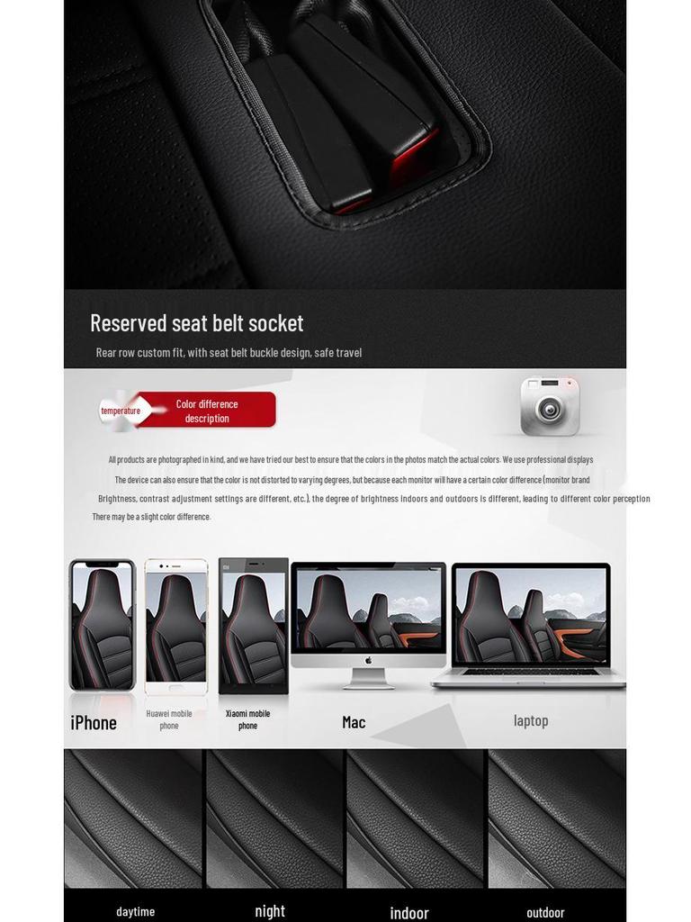 Chery EQ1 All-Season Leather Seat Covers - Universal Fit, Full Surround for 5-Seater