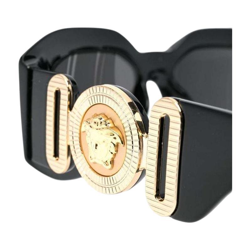 Versace [Available Prescriptions] Casual, Simple, Irregular-shaped Sunglasses, Men's Style 3424207 VE4425UGB187-Black 53