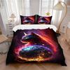 3pcs Anime Cat Bedding Set - Includes One Quilt Cover and Two Pillowcases (No Core) - Perfect for Bedroom and Guest Room Decoration, Festive