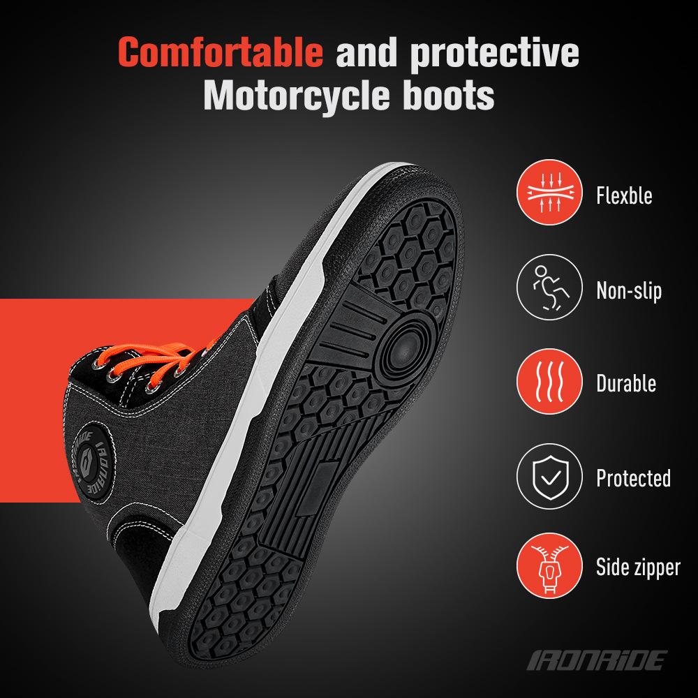 Cross-Border Breathable Motorcycle Riding Shoes - Anti-Fall Road Racing & Parkour Gear for All Seasons
