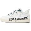 Kappa Bread Shoes Fabric Synthetic Leather Player Hip Hop Slip Resistant Durable Lightweight Low Top Skate Shoes Unisex sneakers White K0CX5CS71D