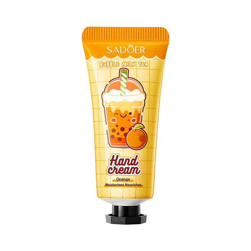 

Крем для рук з кавою та ваніллю SADOER, осінньо-зимовий крем для омолодження шкіри проти розтріскування orange 20g