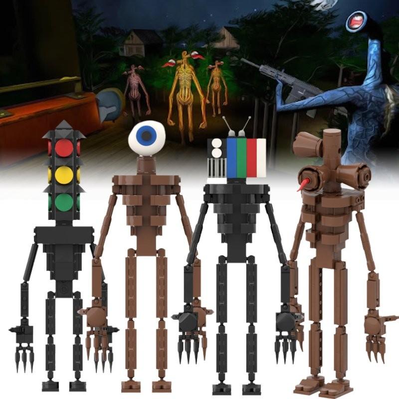 Siren Awakening Head Monster Assembling Building Blocks Toys Tabletop Decoration