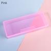 Nails Art Organizer Box Storage Tool Pen Brush Polishing Nail Buffer Files Holder Transparent Plastic Rectangle Container Salon