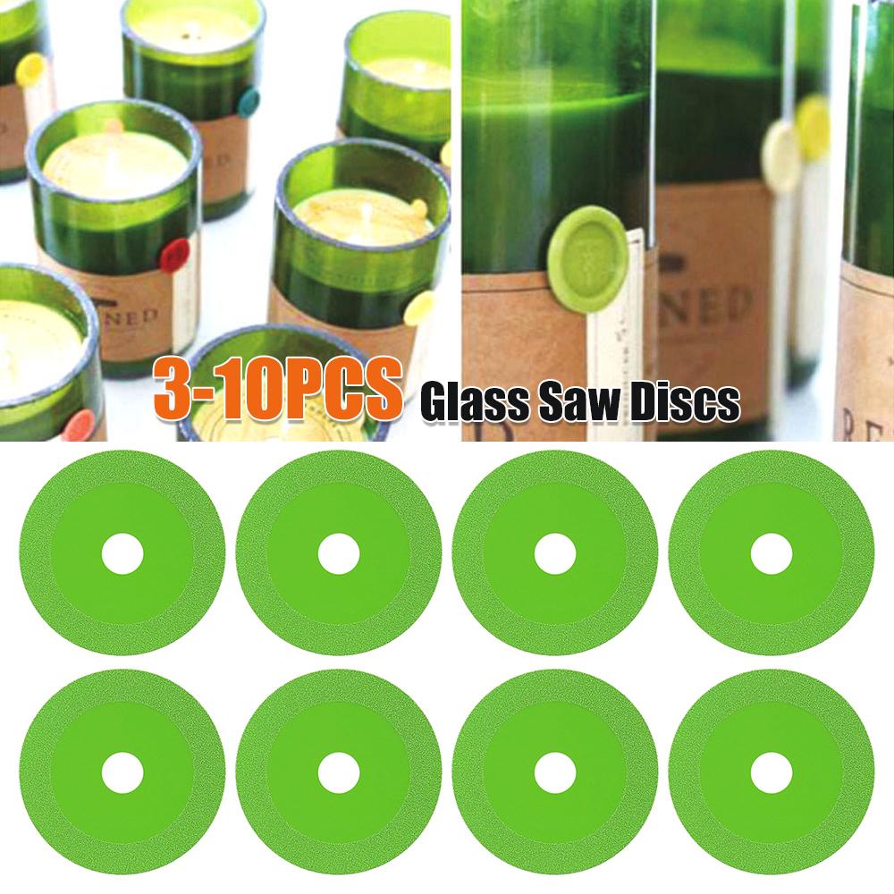 3-10PCS 22mm Glass Cutting Disc 100mm Diamond Marble Saw Blade Jade Crystal Wine Bottles Grinding Cutting Grinding Disc Tool