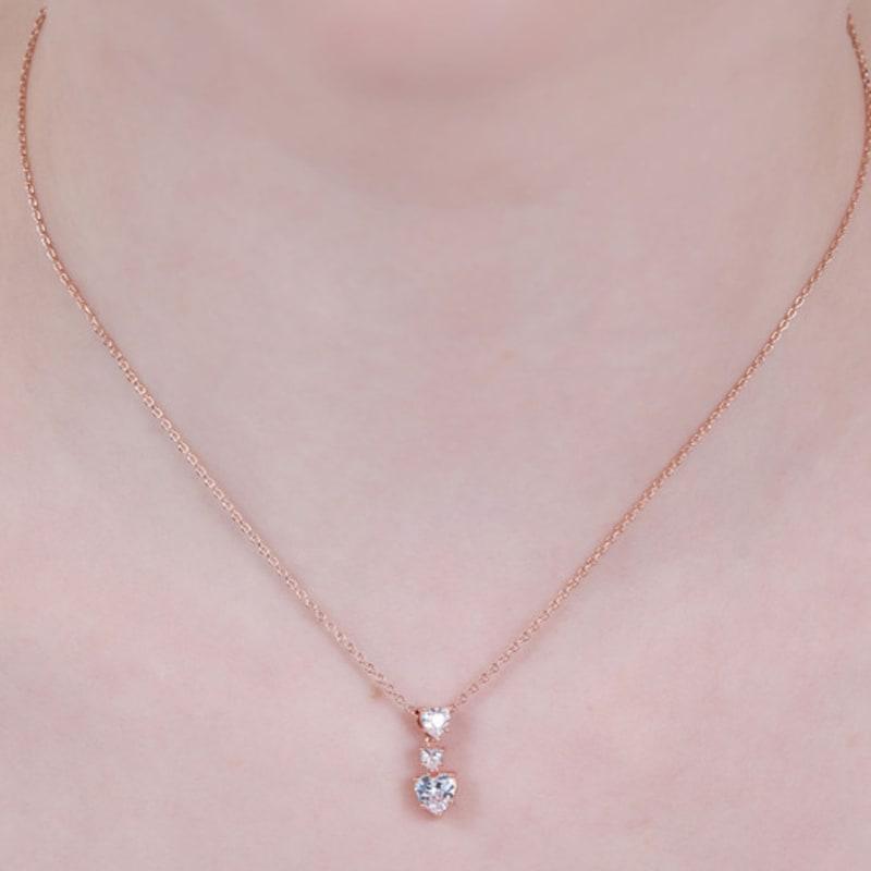 ELLE Jewelry Bling Heart Necklace ELBRNN230