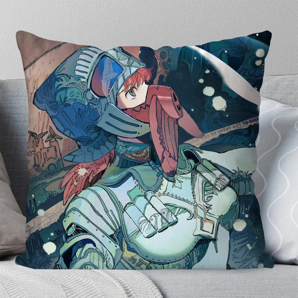 Bilibili Nausicaa Valley Wind Anime Pillow Case Square Pillow Bedroom Sofa Leisure ComfortCar Living Room Home Decoration 40X40