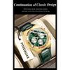 POEDAGAR Orologio da uomo di lusso alla moda Impermeabile Luminoso Cronografo Data Quarzo da polso Moda Sportivo Pelle Orologi