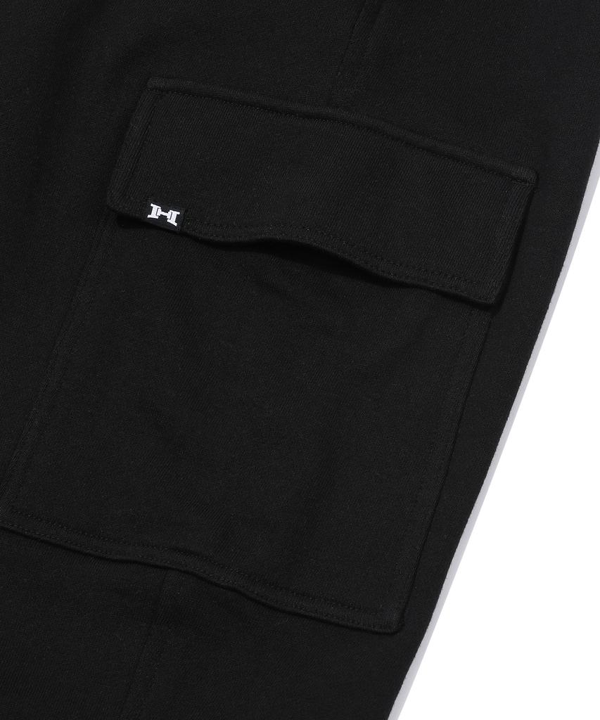 Hadeo Active Terry Cargo Pants (Black)