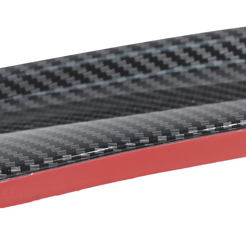 4Pcs Carbon Fiber Car Bumper Fin Canard Splitter Diffuser Spoiler Air Knife