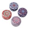4pcs Long Lasting Aroma Aromatherapy Candle Set Dried Flower Scented Candle for Yoga Meditation Blue Box