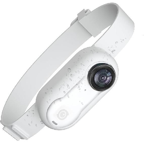 Silicone Wristband for Insta360 GO 3, Silicone Protective Case for Insta360 GO 3 Action Camera Accessory (White)