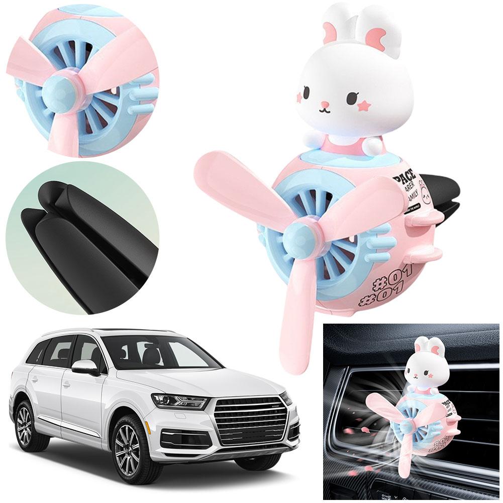 Cool Bear Pilot Car Air Freshener Accessories Decoration Rotating Propeller Air Outlet Perfume Fragrance Aroma diffuser Car Deco