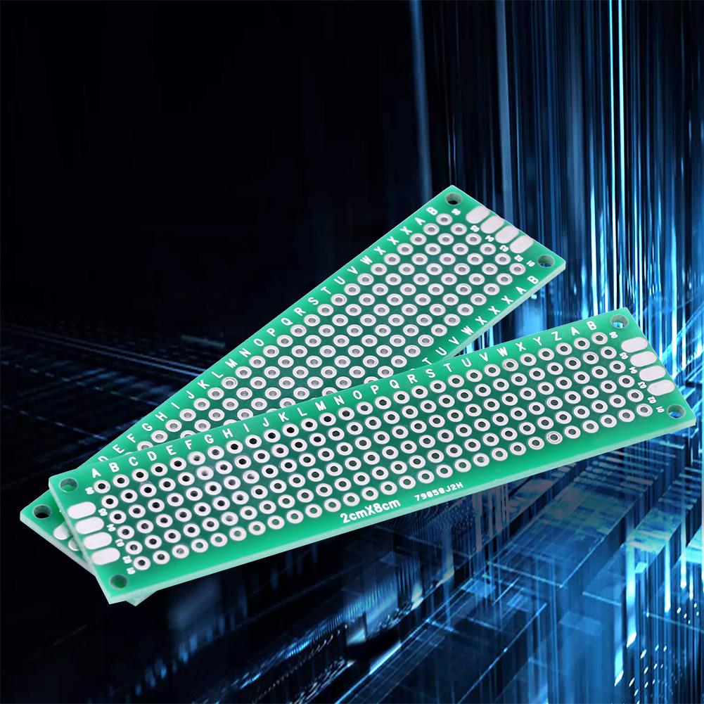 10 Piece 2cm X 8cm Double Sides Prototyping DIY Soldering Universal PCB Circuit Board