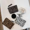 Small Women Leopard Cosmetic Bag Coin Purse Zipper Make Up Bag Travel Washing Makeup Organizer Beauty Case Money Bag