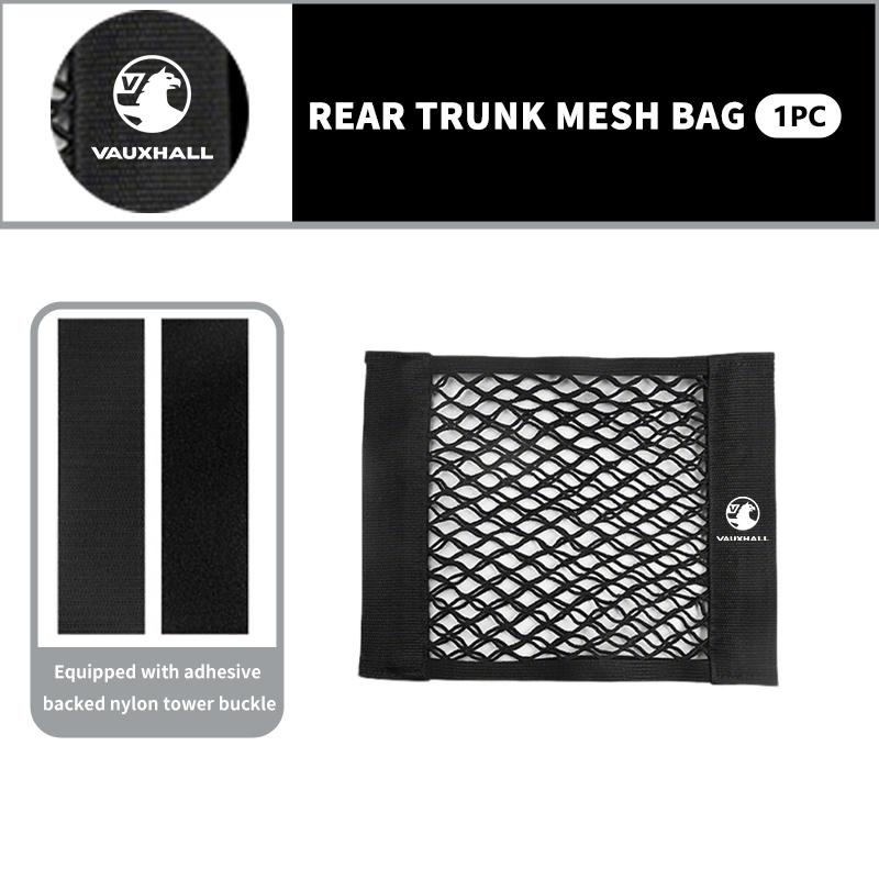 

Car Seat Back Organizer Trunk Net Mesh Pocket Net Magic Sticker For Vauxhall VXR8 Astra Zafira Vectra Tigra Corsa D G J H