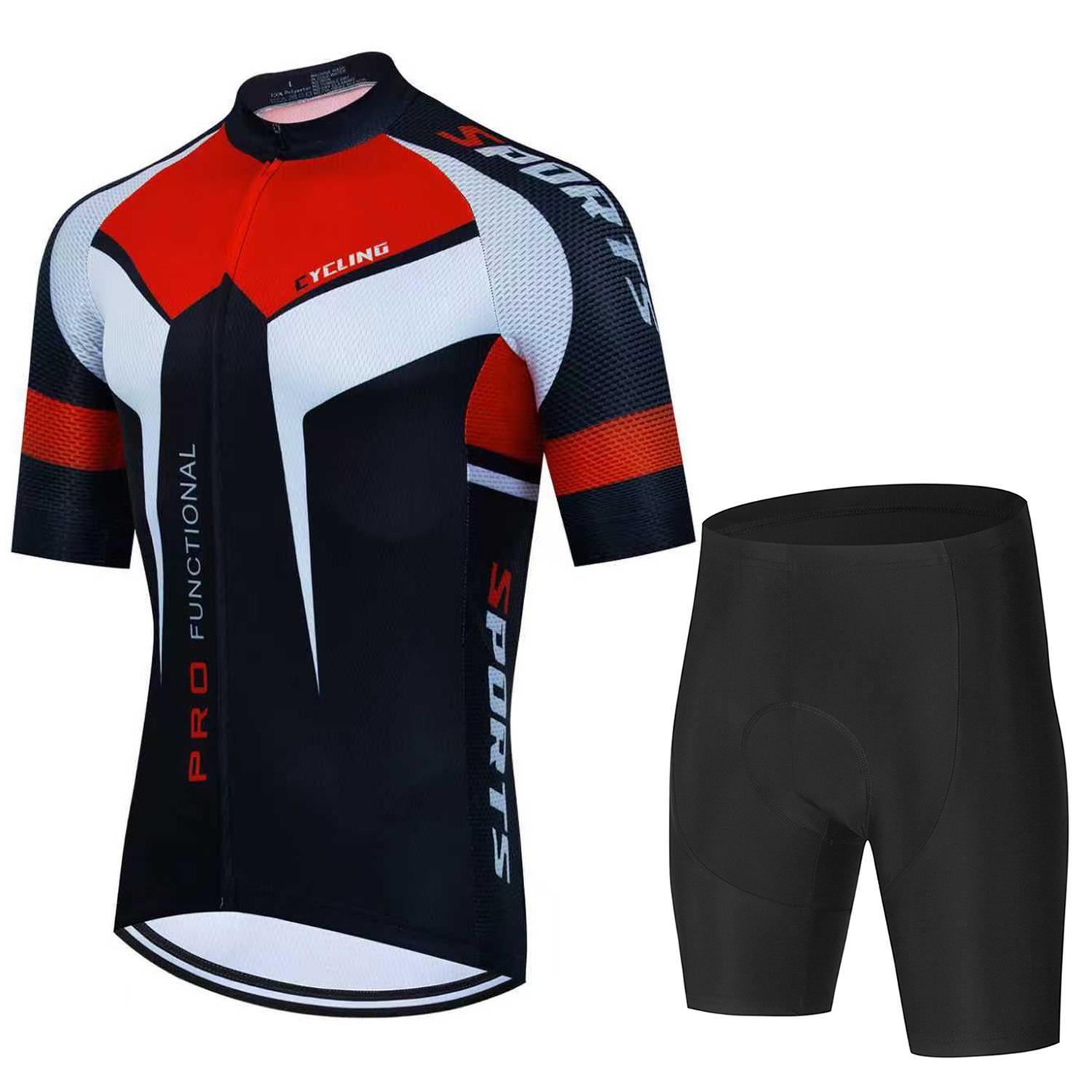 

Summer 2026 Men s Breathable Cycling Shorts Quick Drying Sweat Wicking Mountain Road Bike Short Sleeve Cycling Suit Set 4XL
