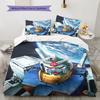 Cool Gundam Pattern Bedding Set 3Pcs Printed Duvet Cover Set Boys Bedroom Bed Set No Sheet No Comforter Core