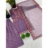 Heavy Chinon Silk Pakistani Palazzo Suit Indian Bollywood Designer Salwar Kameez