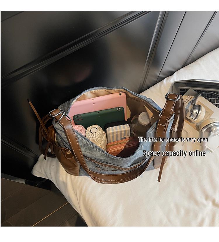 Damen Retro Minimalistisch Großvolumige Tragetasche - High-End Outdoor Lässige Schulterhandtasche
