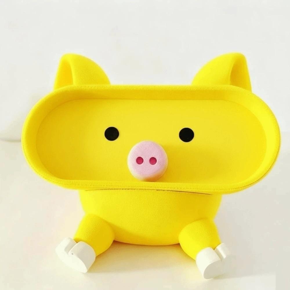 Portable Pink Piggy Glasses Case PLA Multi-functional Pig Stationery Storage Box Washable Dust-proof Eyewears Storage Box