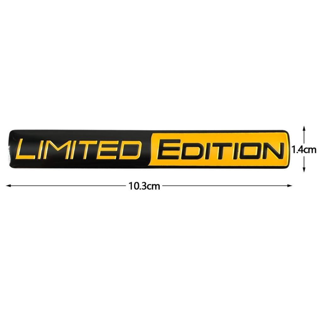 Autocollants de Voiture Édition Limitée Logo 3D Aluminium Badge de Moto Garde-boue Latéral de Voiture Coffre Arrière Emblème Autocollant