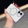 Suitable for iPhone16promax mobile phone case Magnetic suction thin ring Transparent anti-drop Apple 17 anti-yellow PC protective case