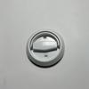 Stainless Steel Invisible Door Lock with Pull Ring, Single/Double-Sided Mounted Round Handle.