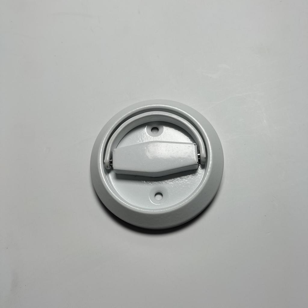 Stainless Steel Invisible Door Lock with Pull Ring, Single/Double-Sided Mounted Round Handle.