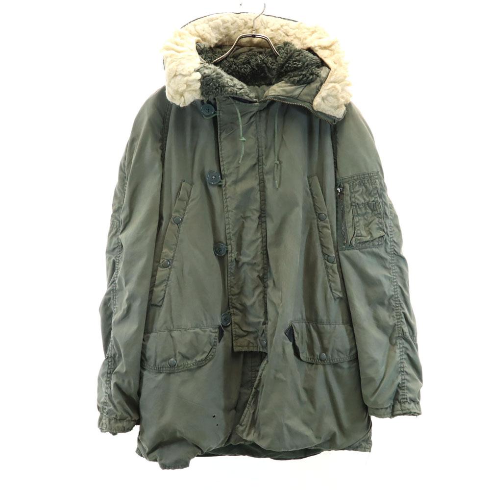 US AIR FORCE 80s DLA Vintage N-3B Flight jacket M Military Jacket Hood Men's Used