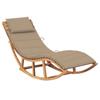 Day and Night - Day and Night Rocking Lounger with Solid Teak Wood Cushion
