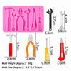 Flexible Silicone Silicone Fondant Mold Hammer Spanner Design Fondant Topper Mold  DIY Projects